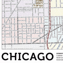 Load image into Gallery viewer, Chicago Typographic Poster