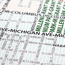 Load image into Gallery viewer, Chicago Typographic Poster