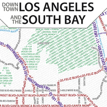Load image into Gallery viewer, Los Angeles Typographic Poster