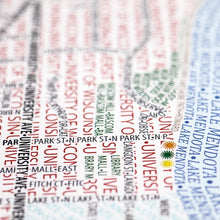 Load image into Gallery viewer, Madison Typographic Poster