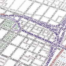 Load image into Gallery viewer, Philadelphia Typographic Poster