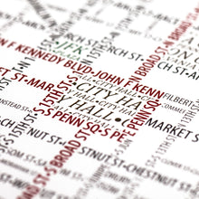 Load image into Gallery viewer, Philadelphia Typographic Poster