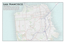 Load image into Gallery viewer, San Francisco Typographic Framed Poster