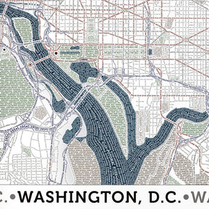 Washington DC Typographic Poster