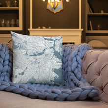 Load image into Gallery viewer, Boston Typographic Premium Pillow