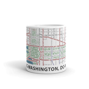 Washington DC Typographic Mug