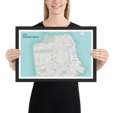 Load image into Gallery viewer, San Francisco Typographic Framed Poster