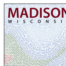 Load image into Gallery viewer, Madison Typographic Poster