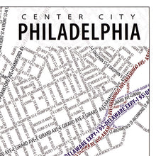 Load image into Gallery viewer, Philadelphia Typographic Poster