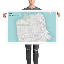 Load image into Gallery viewer, San Francisco Typographic Poster