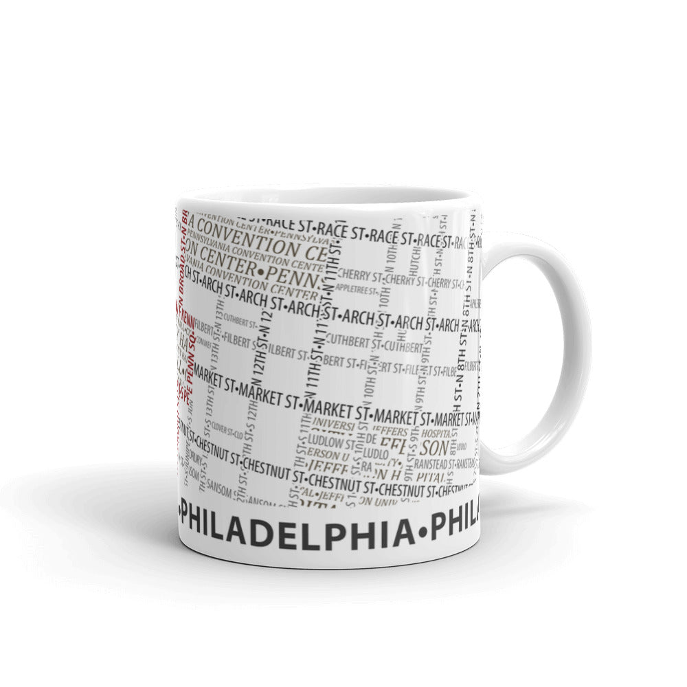 Philadelphia Typographic Mug