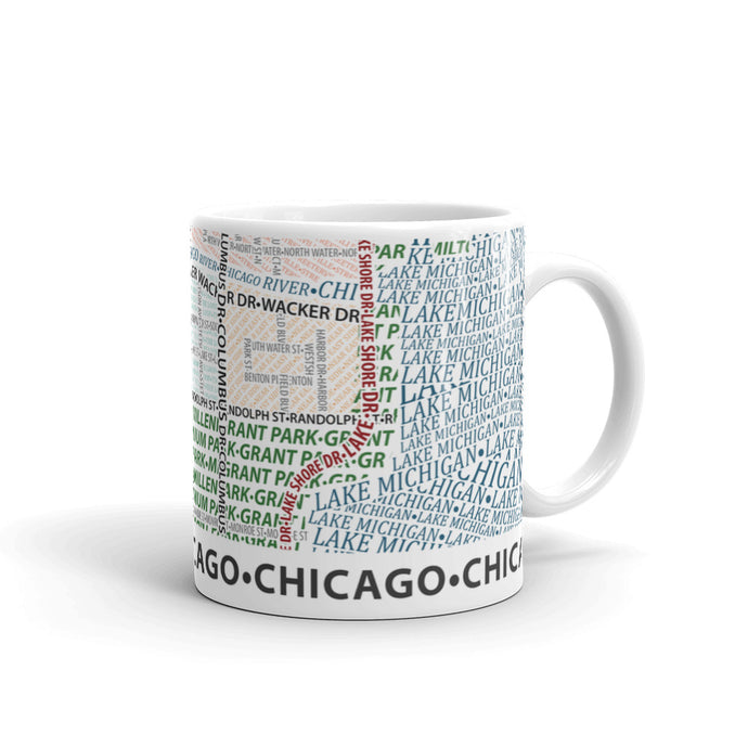 Chicago Typographic Mug